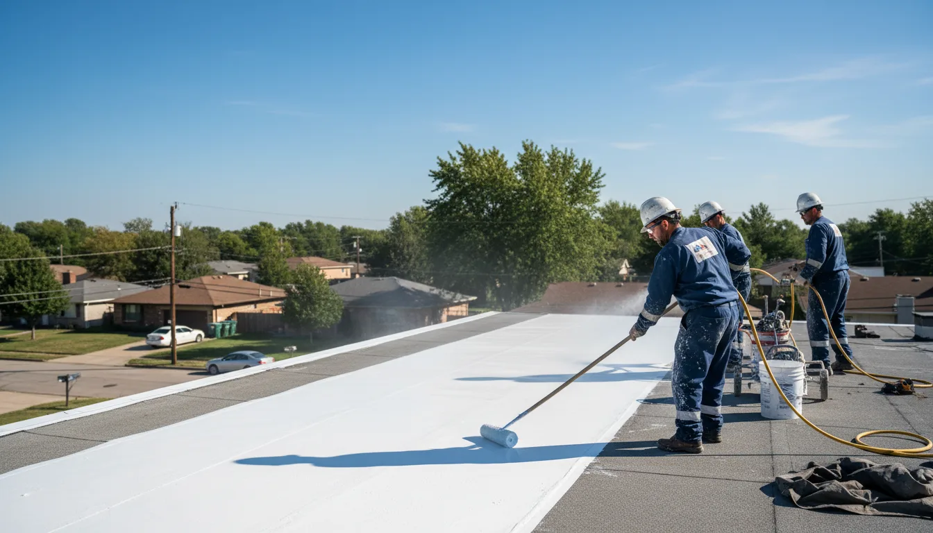 Commercial roof coating in West Chester, IA near me